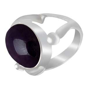 Cabujón amatista piedra preciosa 925 plata esterlina clásico bisel ajuste anillo joyería moda fiesta boda regalo compromiso - Product Image 2