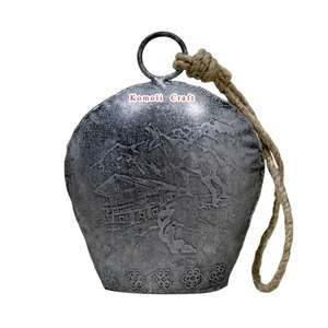 Custom Design Engraved <b>Garden</b> Party Decoration Wholesale Indian Cow Bells - Product Image 2