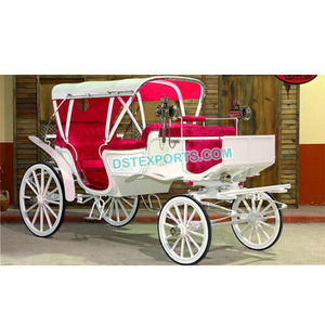 Mariage indien Royal Victoria Carriage Mariage Royal Carriage Buggy Blanc Victoria Calèches Fabricant - Product Image 1