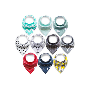 Bavoirs bandana pour bébé fille en coton biologique 100% de haute qualité - Product Image 1
