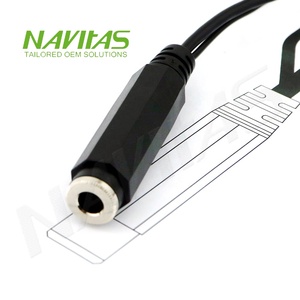 Câble Jack femelle DC 5.5mm x 2.1mm Assemblage OEM Connecteur d'isolation en PVC - Product Image 1