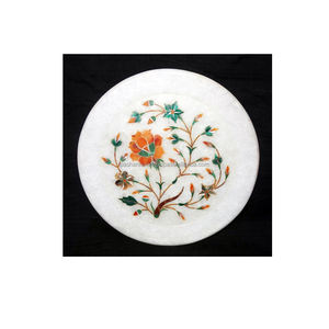 Handmade Marble Inlay Art Plates - Product Image 1