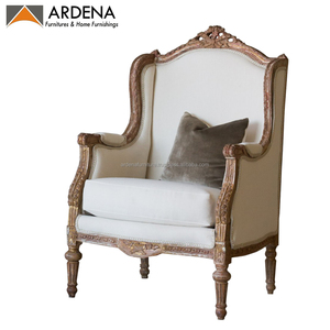 Silla de ocio de madera de caoba clásica Vintage, diseño antiguo sólido para el hogar, Hotel, sala de estar o uso en apartamentos - Product Image 3