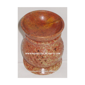 Quemador de Aceite Aromático Duradero de Piedra de Jabón India con Difusor para Decoración del Hogar - Product Image 1