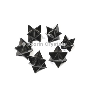 Estrella curativa de jaspe negro, Estrella Merkaba, david merkaba - Product Image 1