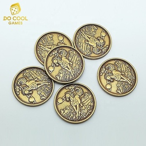 Compteurs de jeu de société en métal ancien de bonne qualité - Product Image 2