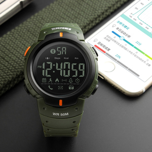 Produits phares Alibaba, montre podomètre <span class=keywords><strong>Skmei</strong></span> <span class=keywords><strong>1301</strong></span>, montre intelligente Android, bracelet en caoutchouc, montres pour hommes et femmes, modèle sport - Product Image 6