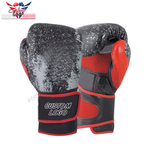 Gants de boxe de qualité supérieure pour entraînement de combat, marque privée, logo personnalisé, cuir PU, Muay Thai, entraînement de boxe - Product Image 2