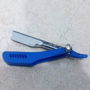 Maquinilla de afeitar recta para Barbero, cuchillo plegable de garganta con logotipo personalizado - Product Image 2