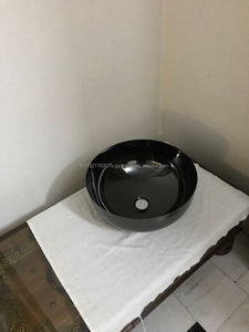 Matériel nickelé noir rond de porcelaine et en métal de lavabo/évier de lavabo d'acier inoxydable - Product Image 2