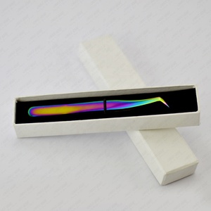 Pinzas de pestañas voluminosas/pinzas de extensión de pestañas rusas en Color arco iris de Plasma, venta al por mayor, pinzas de volumen de pestañas de alta calidad - Product Image 2