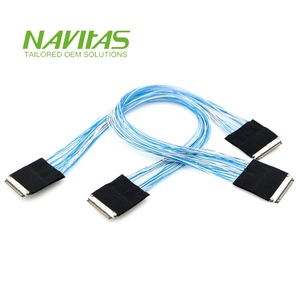 Ensamblaje de cable LCD LVDS de 40 pines para pantallas industriales y Automotrices - Product Image 1