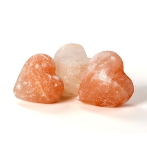 Piedra de masaje de sal Cristal de sal del Himalaya Piedra de corazón natural Masaje de piedra de relajación profunda-Sian Enterprises - Product Image 3