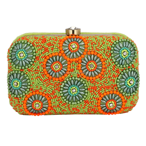 กระเป๋าคลัทช์ผู้หญิงปัก Zari อินเดีย - Product Image 1