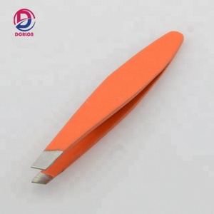 Pince à épiler inclinée pour sourcils, mini applicateur de sourcils, logo personnalisé, acier inoxydable, écologique, durable pour les sourcils - Product Image 4