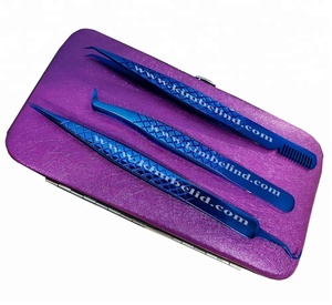 ชุดแหนบต่อขนตา,แหนบมืออาชีพสำหรับต่อขนตาเคสแม่เหล็ก - Product Image 1