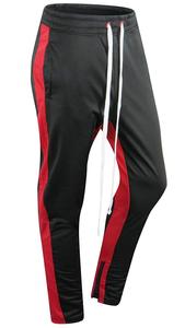 Pantalones de chándal con bolsillo y cremallera a rayas para hombre, traje de chándal de manga larga para hombre, ropa deportiva - Product Image 6