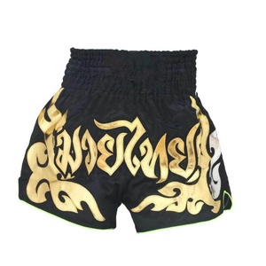Logo personnalisé de haute qualité Polyester Satin Boxe Thaï Muay Thai Shorts optimal pour les adultes MMA combat Arts martiaux-OEM - Product Image 3