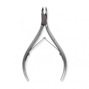 Coupe-ongles professionnel en acier inoxydable, affûté, plaqué argent, pour cuticules - Product Image 1