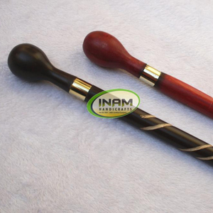 Bastón plegable de madera para caminar, bastón con perilla de madera de diseño - Product Image 1