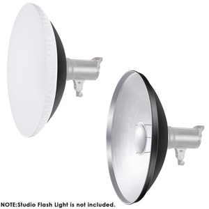 Reflector de Belleza Estándar de Aluminio de 17 Pulgadas / 42 cm para Fotografía, para Flash de Estudio con Montura Bowens - Product Image 5