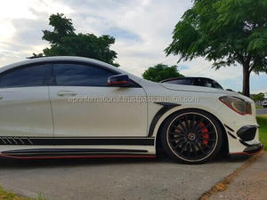 Pour Mercedes Benz CLA Classe W117 14-16 Fender Garniture Évents Brillant En Fiber De Carbone 2 PIÈCES - Product Image 6