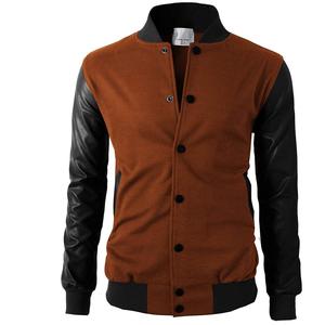 Chaqueta Deportiva Universitaria Personalizada Más Popular con Cuello Alto y Logotipo Bordado en la Parte Delantera, Chaqueta de Invierno de Alta Calidad - Product Image 2