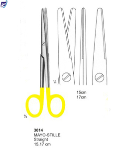 MAYO Lexer-Tijeras rectas de 16cm, Instrumentos dentales FS:3010 - Product Image 3