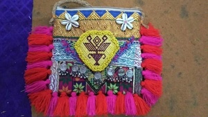 Bolso de hilo con borlas, bohemio, gitano, para mujer, Banjara - Product Image 4