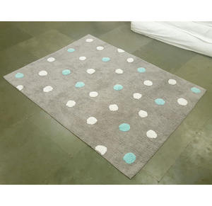 Alfombra lavable para habitación de niños, diseño de puntos, 100% algodón, venta al por mayor - Product Image 2