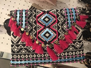 Indian Modern Bohemian Summer Embroidery Designer Handmade <b>Beaded</b> Messenger Bags Light Weight <b>Large</b> Capacity Women Evening Bags - Product Image 4
