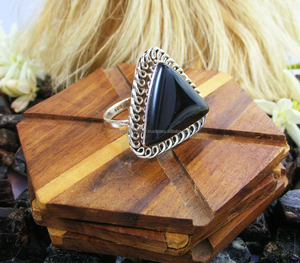 Natural <b>Black</b> Onyx Gemstone Silver Statement <b>Ring</b> for Men and Women Handmade 925 Solid Sterling Silver <b>Ring</b> <b>Black</b> Onyx <b>Ring</b> - Product Image 1