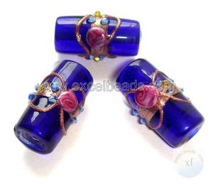 Meilleures ventes Perles de verre en gros Perles en forme de tube pour la fabrication de bijoux Lampe en verre faite à la main. - Product Image 3