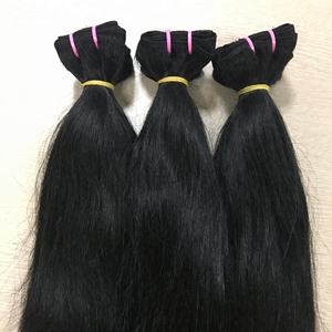 100% extension de cheveux humains vierges tissage de cheveux vietnamiens sans enchevêtrement Remy cheveux Machine Double trame pour toutes les couleurs - Product Image 5