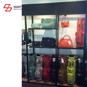 Estante de Exhibición para Ropa de Boutique, Armario con Perchero, Acabado en Madera, Acero y Acrílico, Fácil de Montar - Product Image 4