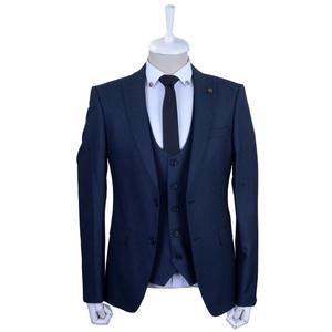 Nouveau design de costume trois pièces à poitrine pour hommes d'affaires sur mesure pour mariage et affaires - Product Image 1