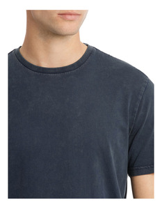 T-shirt en jersey à manches courtes pour hommes de haute qualité personnalisable avec sérigraphie Snow Wash Vente en gros d'usine OEM Logo de marque propre - Product Image 4