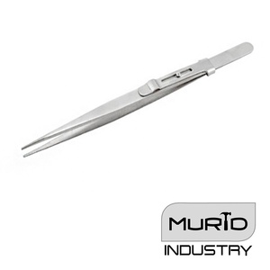 Pinzas para manualidades DIY de grado industrial Agarre inverso con punta fina de acero inoxidable y mango de plástico - Product Image 2