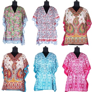 Robe courte en caftan pour femmes, vêtements imprimés, 2020 - Product Image 1