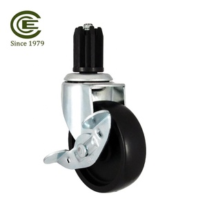 CCE <b>Caster</b> 3 Inch PP <b>Wheel</b> With Plastic Socket Stem <b>Caster</b> - Product Image 2