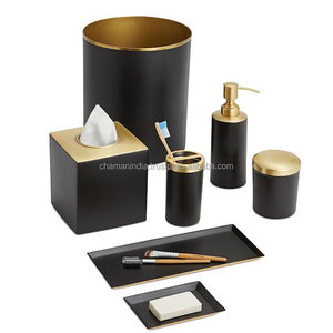 ชุดห้องน้ำสแตนเลสสตีล 7 ชิ้น รุ่นรักษ์โลก สีดำด้าน - Product Image 1