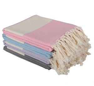 Toalla turca con diseño de espiga, Toalla de baño, toalla de playa, Fouta - Product Image 3