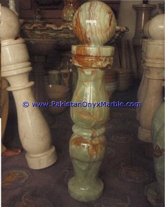 Onyx lan can bộ sưu tập thẳng cong màu xanh lá cây/trắng đá lan can cho sàn tường lan can cầu thang lan can ứng dụng - Product Image 1