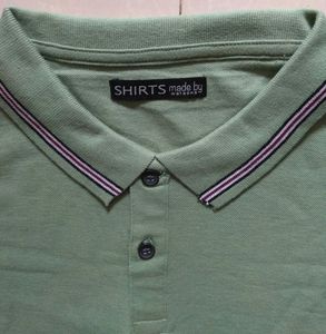 เสื้อโปโลผ้าฝ้ายลายคลาสสิกสำหรับผู้ชายรุ่นคลาสสิกสำหรับผู้ใหญ่เสื้อยืดพร้อมทำจากบังคลาเทศของคอลเลกชันฤดูใบไม้ผลิส่งออกในสต็อก - Product Image 2