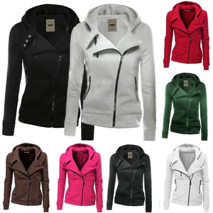 Sudadera con capucha para mujer, Tops con cremallera, abrigo, chaqueta informal, Jersey ajustado - Product Image 4