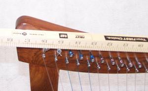 Harpe à genou irlandaise celtique en bois massif de 17 pouces avec 17 cordes Instruments de musique et accessoire - Product Image 3