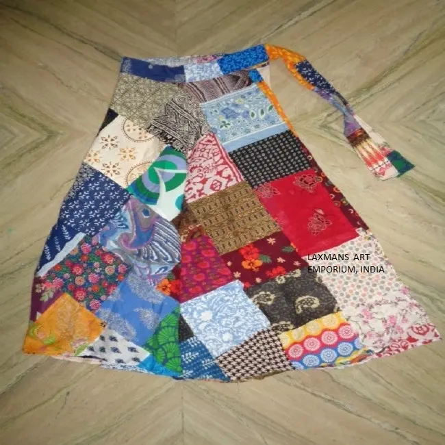 PATCHWORK Baumwolle LONG WRAP SKIRTS