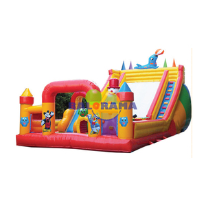 Parque gigante de delfines Castillo inflable Fun City para jugar y recreación - Product Image 2