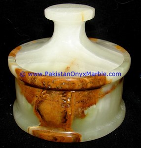 โอนิกซ์แอปเปิ้ลลูกอมหม้อจากปากีสถานหินขัดเงารูปแบบการตกแต่งบ้าน - Product Image 3