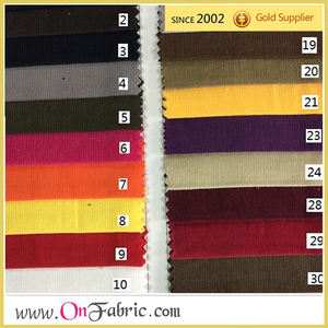 Velours côtelé en coton, tissu solide, couleur unie, bleu, 21W, 57/58 pouces, offre spéciale - Product Image 3